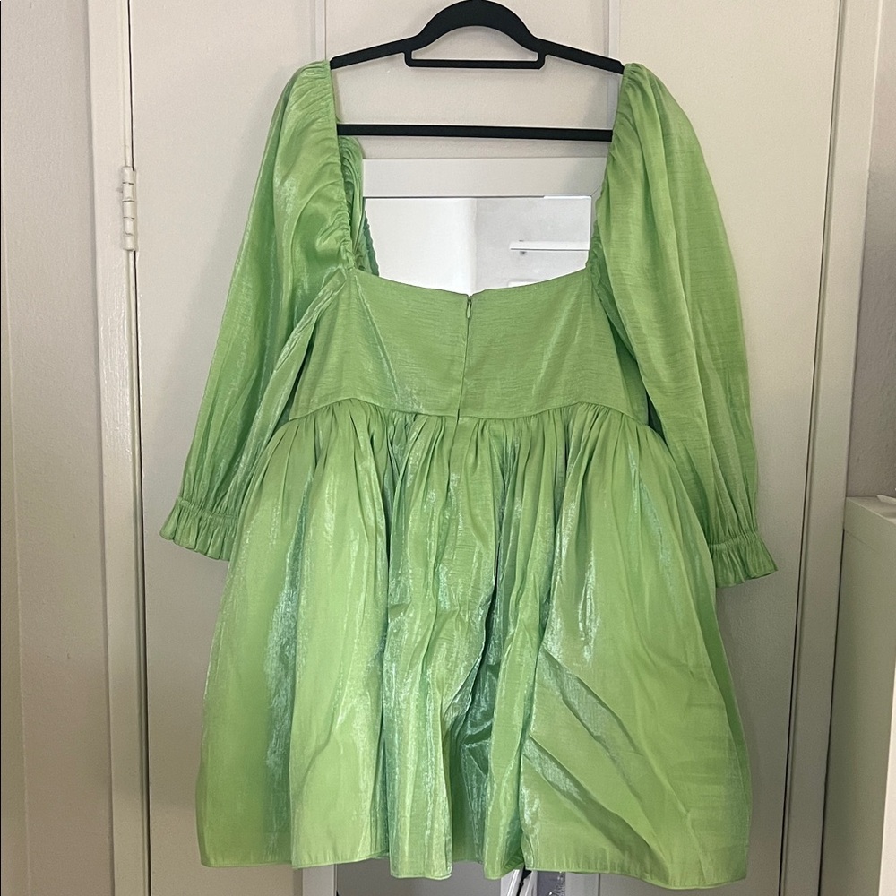 Selki Dress Avocado Green - Picture 4 of 5